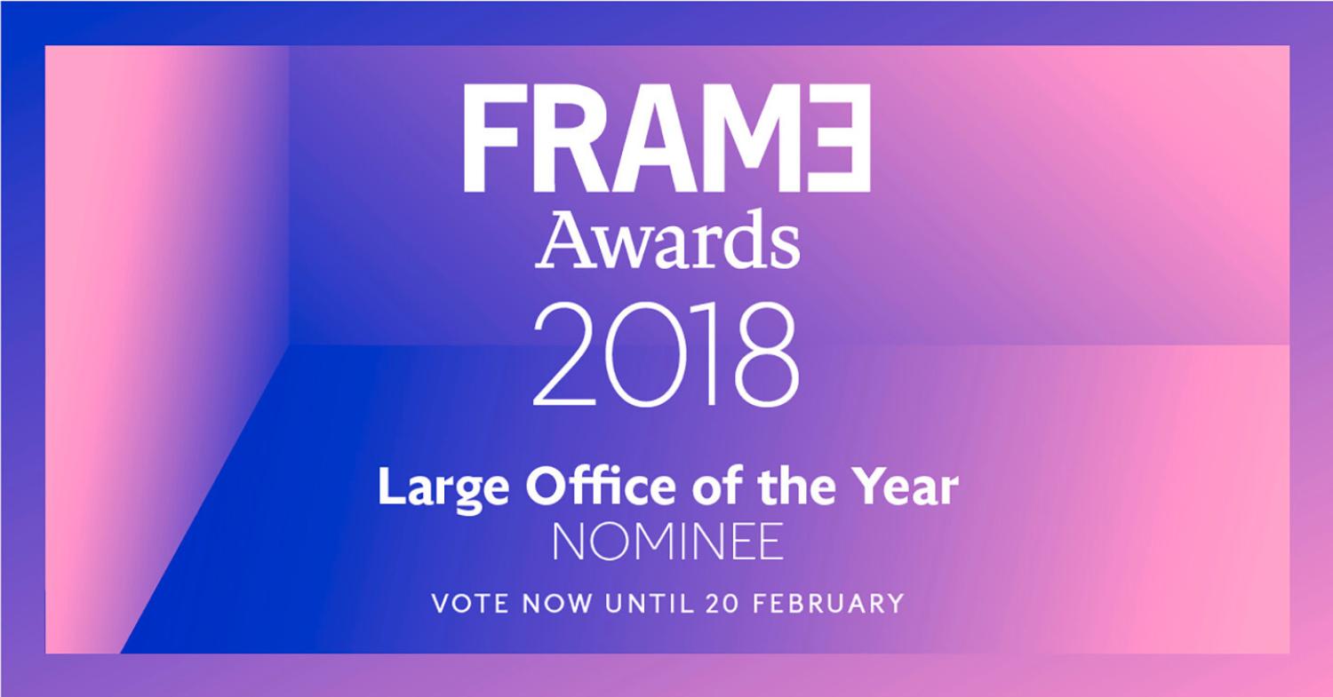 Stimmen Sie ab, welches Projekt als LARGE OFFICE OF THE YEAR den FRAME AWARD erhalten soll