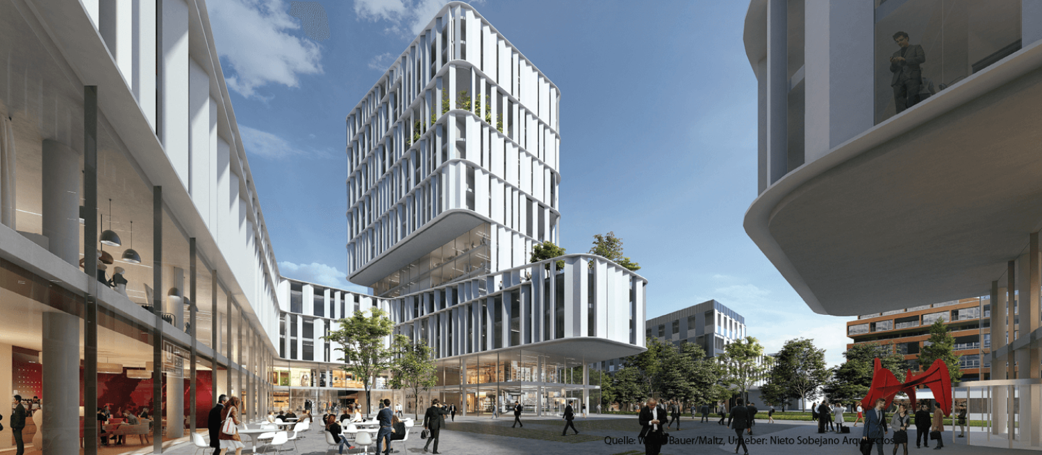 CSMM begleitet Wöhr+Bauer und Familie Maltz in der frühen Projektphase bei Wettbewerb: Entwurf für Optimol-Gelände von Nieto Sobejano Arquitectos