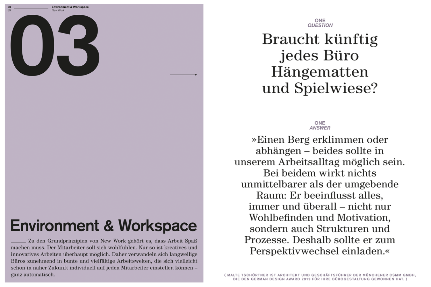 CSMM-Architekt Malte Tschörtner im FAZ-Verlagsspezial zu NEW WORK